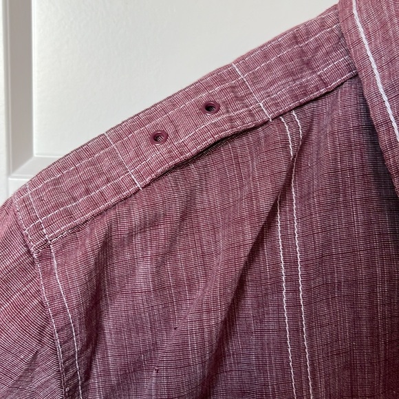 Tranquility mayhem handcrafted men’s short sleeve button down shirt - Picture 6 of 8